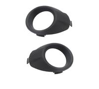 WUPEDI for Ford, for Fiesta, 2009 2010 2011 2012 Car Accessories Ont Bumper Garnish Trim Fog Lamp Cover Foglamp Hood Chroming Black car fog light bezel(2pcs Black L And R)