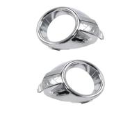 WUPEDI for Ford, for Fiesta, 2009 2010 2011 2012 Replacement Fog Lamp Ame Ring Cover Trim Foglight Covers Grill Chroming Black car fog light bezel(2pcs Chroming L R)