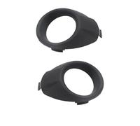 WUPEDI for Ford, for Fiesta, 2009 2010 2011 2012 Replacement Fog Lamp Ame Ring Cover Trim Foglight Covers Grill Chroming Black car fog light bezel(2pcs Black L And R)