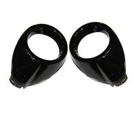 WUPEDI for Ford, for Focus, 2012 2014 Foglight Cover Trim Fog Lamp Ame Abs Chromium Tyling Ont Bumper Light Auto Exterior Accessorie car fog light bezel(Bright Black)