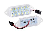 WUPEDI License Plate Lights, for Mitsubishi, for Lancer, for Evolution X White 6000K 18 SMD LIGHT OEM 8341A099 MB62396 MB596500 Car Number Plate Light Unit