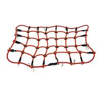 WUPEDI Luggage Roof Rack Net D90 D110, for Traxxas, TRX-4 Trx4 Rc Car 1/10 Scale RC Rock Crawler Car Roof Rack(Red)