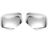 WUPEDI Pair Car Rear View Driver Passenger Side Mirror Cover Cap | Overlay Chrome Plated, for Mitsubishi, Triton L200