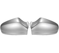 WUPEDI Pair Car Rear View Driver Passenger Side Mirror Cover Cap | Replacement Silver Tone, for Opel, for Vauxhall, for Astra H 2004-2009