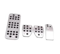 WUPEDI Pedal Pad, for Peugeot, 207 301 307 208 2008 308 408 Car Gas Foot Rest Modified Pedal Pad Plate Car Clutch Pedal(BLACK MT)