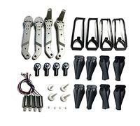 WUPEDI Rc Drone Motor Paer Spare Parts Arm Propeller Blade Guard Gears Engine Replacement Kit Part, For E88 Teng1 E88 PRO Quadcopter Drone Propeller(New version 3)