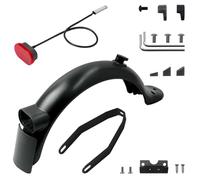 WUPEDI Rear Mudguard Electric Scooter Accessories Compatible, for Xiaomi, M365 Pro2 Mi3 Essential Spare Parts Fender Taillight Mudguard(Black sets)