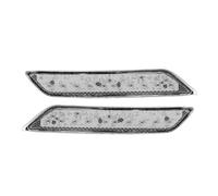 WUPEDI Rear Tail Light 1Pair LED Bumper Reflector Lights Brake Lamp Fog, for Civic, Sedan 2013-2015 Car Assemblies Tail Light With Turn Signal(Black WHITE SHELL)