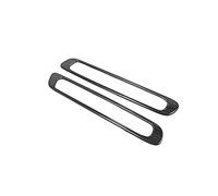 WUPEDI Stainless Steel Car Door Window Column Air Condition Outlet Vent Frame Cover Trim Accessories 2pcs, for Mazda, CX-30 2020 2021 Car Interior Trim Strip(Black)