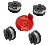 WUPEDI String Trimmer Replacement Spool Line, for Einhell GE-CT 18/28 Li and GE-CT 18/28 Li TC, 1.6mm 4.9m Nylon Replacement Grass Strimmer Line (4Spool + 1Cover) Lawn Mower Spool