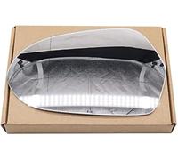 WUPEDI Wing Mirror Glass Convex, for, A6 C7 4G 2011 2012 2013 2014 2015 2016 2017 2018 Passenger Side STICK-ON With Blind Spot convex mirror lens(BLACK LEFT)