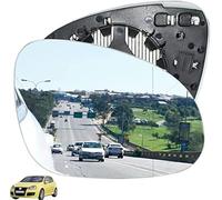 WUPEDI Wing Mirror Glass Left Passenger Side Heated Convex Fits, for VW, for Golf, MK5 2003 2004 2005 2006 2007 2008, Replace 3C0 857 521 convex mirror lens(BLACK RIGHT)