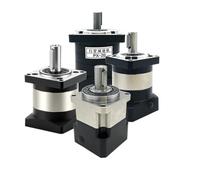 WUPLKCUIJ 1pcs High Precision Reducer Planetary 8/14 Input Reducetion Gearbox Gear For Nema23 34 57 Stepper 60/80 Servo Motor(A-6.35mm input 57,Ratio 4 to 1)