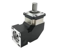 WUPLKCUIJ Helical Gear Planetary Gearbox 90 Degree Angle Gearbox Motor Reducer for Nema17 Stepper Motor 50W 100W Servo Textile Machines(Speed Ratio 35 to 1,PLMG042-8mm Input)