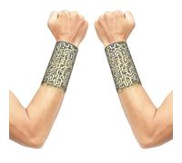 WUPngg 2 Pairs Wrist Compression Sleeve, Soft Elastic Support for Sports, Labyrinth Treasure Map Prints Everyday Use Wrist Brace