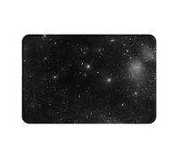WUPngg Black and white galaxy Non-Slip Small Area Rug, Welcome Doormat for Entrance 16×24in