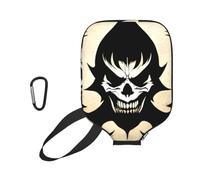 WUPngg Devil Satan Print Pickleball Paddle Cover, Neoprene Racket Sleeve, Universal Racket Protection Case 11.6" x 8.7"