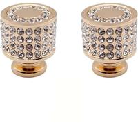 WUPNGS Cabinet Pulls, Light Luxury Golden Masonry Drawer Single Hole Knob Cylindrical Drawer Knob