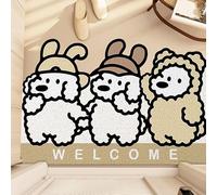 WUPNGS Door Mat Animal Print Stylishe Pvc Non-Slip Rubber Backed & Dirt Trapping Doormat Front Inside Outside(80x120cm)