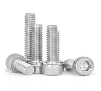 Hexagon Nut 10Pcs 304 Stainless Steel Hexagon Left Hand Thread Hex Socket Head Cap Allen Bolt Screw Left-handed Nut(30mm,M5)