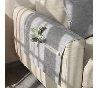 WUPNGS Sofa Armrest Organizer,Couch Chair Armrest Storage Bag Bed Caddy Pockets for Cell Phone Remote Control Storage Space Saver Magazine Sunglasses(Light Gray)