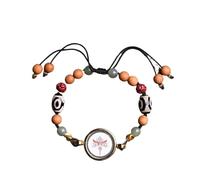WUPNGS ZHNGYAN Braided Bracelets, Thangka Pendant Hand-Painted Ethnic Characteristics Wind Duo Bao Strings for Men and Women Hand Rope(White)