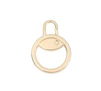 WUPNGS Zipper Pulls,zip replacement puller,5/10Pcs Metal Zipper Pull Replacement Detachable Zipper Slider Pull Tab Repair Kit for Clothing Jacket Diy Craft Sewing Zip Head-White-G02,1(Golden C01)