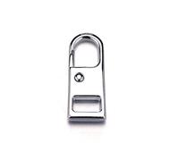 WUPNGS Zipper Pulls,zip replacement puller,5/10Pcs Metal Zipper Pull Replacement Detachable Zipper Slider Pull Tab Repair Kit for Clothing Jacket Diy Craft Sewing Zip Head-White-G02,1(Silver B02)