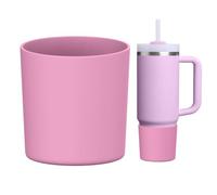 WUQID Higher Silicone Boot Compatible with Stanley Quencher H2.0 & IceFlow Flip & ProTour 40oz 30oz 20oz 14oz, Fit Same Diameter 14oz 20oz 30oz 40oz Tumbler Cups Anti-Slip Bottle Bottom Sleeve Cover