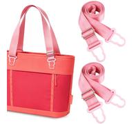 WUQID Shoulder Replacement Strap for Hydro Flask Carry Out Tote 10L 20L 30L | Comfort Adjustable Flexclip Bag Strap, Crossbody & Single Shoulder, Easy Install & No Tool Needed, 34.2"-68.1"(Popstar Pink)