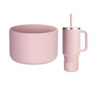 WUQID Silicone Boot Sleeve Compatible with Hydro Flask Travel Tumbler with Handle 32oz&40oz and 12-24oz Hydroflask bottle & Stanley 20 30 40oz Tumbler, Fit 2.83-2.95in Bottom, Anti-Slip Bottle Cover