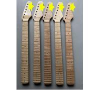 WUQIMUSC 1 pcs Flame Maple Guitar Neck for 21 fret 25.5 inch Glossy clear Paint Bolt on