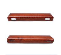 WUQIMUSC 17 Hole Flute Case B foot Hard flute case Sturdy Wooden Case Solid wood Nice Protection (B foot-red)