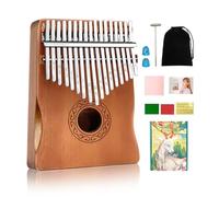 WUQIMUSC 17 key kalimba thumb piano Portable Mbira 21 Key Finger Piano, Easy to Learn Musical Instrument Gift for Adult,Beginners