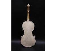 WUQIMUSC 1x Unfinished Violin 4/4 full size for Stradivari model Tiger Flame Maple back Spruce top Handmade for DIY on own (violin-unfinished)