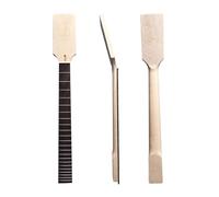 WUQIMUSC 22 Fret Guitar Neck Canada Maple Wood 25.5 Inch Paddle Headstock No Inlay Bolt on Heel