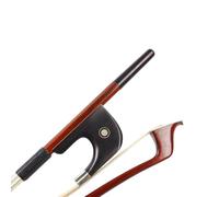 WUQIMUSC 3/4 size Double Bass Bow Premium Brazilwood Ebony frog German Bass Bow AAA Hair