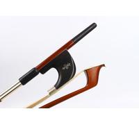 WUQIMUSC 3/4 size Upright Double Bass German Bow Powerful Sound Brazilwood stick Well balance Ebony frog Nice shell inlay Natural Horse Hair (white hair)