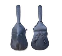 WUQIMUSC 3/4 Upright Double Bass Bag oxford Cloth String Bass Bag Thick Padding,Black