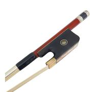 WUQIMUSC 3/4 Upright Double Bass Black Leather Bows Hair Low Handle Brazilwood Both Eyes