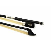 WUQIMUSC 4/4 size Cello Bow Carbon Fiber stick Ebony frog Natural Bow Hair Nice pattern Inlay
