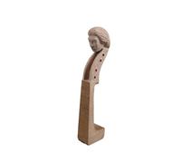 WUQIMUSC 4/4 Violin Neck with Carved Beethoven Maple Violin Head Ideal Replacement Part