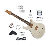 WUQIMUSC Electric Guitar Kit for PRS HH pickups style 22 fret 24.75 inch DIY guitar set