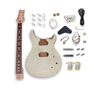WUQIMUSC Electric Guitar Kits prs Style mahogany wood Body with maple veener mahogany neck 22 fret 24.75 inch Rosewood Fretboard bird inlay