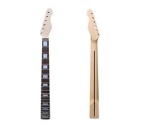 WUQIMUSC Electric Guitar Neck, 21 Fret 25.5 Inch (648mm) Replacement Neck for TL-Style Guitars, Maple with Rosewood Fretboard, Clear Painted, Square Inlays, Bound Edges (Top Truss Rod Adjust)