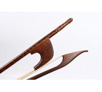 WUQIMUSC German/French Style Upright Double Bass Bow 3/4 size Snakewood Baroque Bass Bow Handcrafted with Powerful Tone Sound and Well Balance (3/4 German Style)