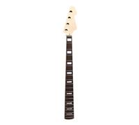 WUQIMUSC Jazz Bass Neck Replacement - 32"Scale, 20Frets, Maple/Rosewood Fretboard Block inlay- Bolt-On 65mm Heel, 38mm Nut