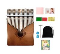 WUQIMUSC Kalimba Thumb Piano 21 Keys, Solid Mahogany Portable Mbira Finger Piano with Protective Bag, Tune Hammer, Study Instruction- Perfect Musical Instrument Gift for Adults & Beginners