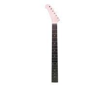 WUQIMUSC Left-Handed Banana Guitar Neck for replacement, 22 Fret Maple Neck with Rosewood Fingerboard, Locking Nut, 25.5" Scale, Bolt-On Heel