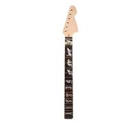 WUQIMUSC Maple wood Electronic Guitar Neck 22 Fret 24.75 Inch Rosewood fretboard Werewolf Inlay Bolt On Heel Replaceable